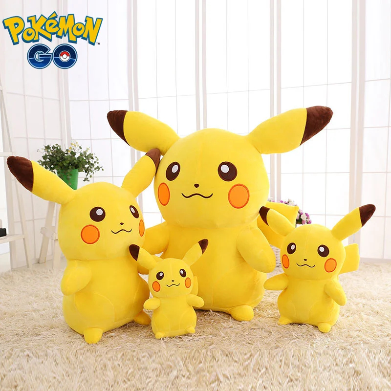 

Pokemon 20/35/45/65/90cm Cute Pikachu Doll Throw Pillow Pikachu Plush Toy Large Creative Pp Cotton Doll Girlfriend Birthday Gift