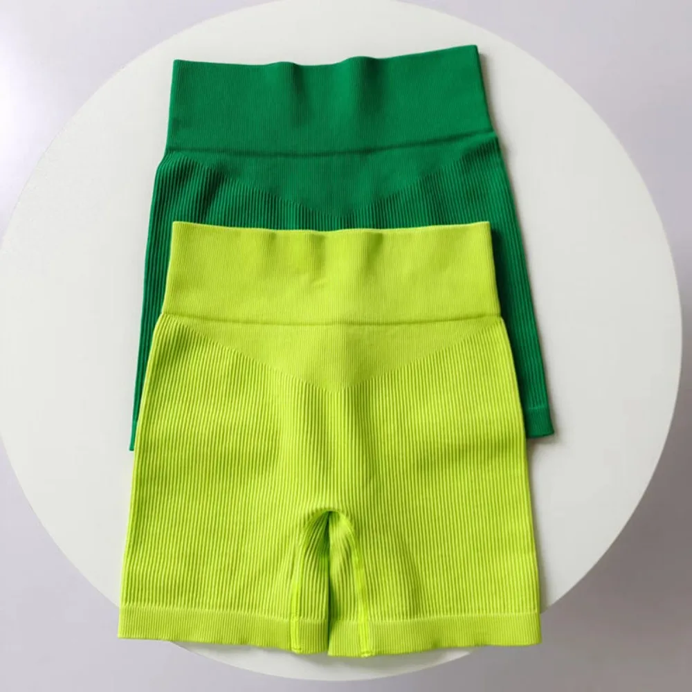 Invisible Crotch Outdoor Sex High-waisted Hip Lift Fitness Shorts Outdoor Running Pants High-elastic Tight Yoga Shorts
