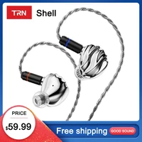 TRN Shell 4DD Planar Hybrid Headpohnes with 2Pin Detachable Cable Interchangeable Nozzle Design Earphones 1