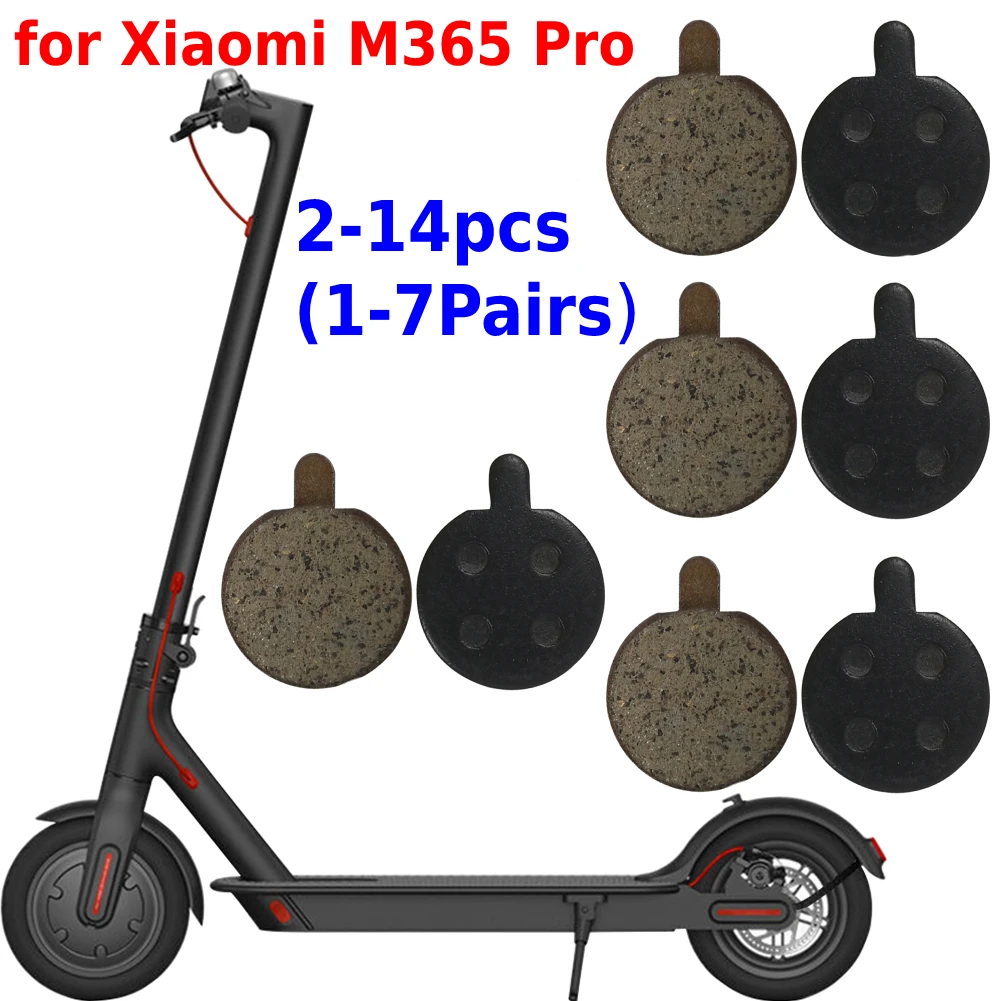 Electric Scooter Brakes 2 Pair Electric Scooter Disc Brake Pads for Xiaomi M365 Pro Kick Scooter Replacement Parts Friction Plates
