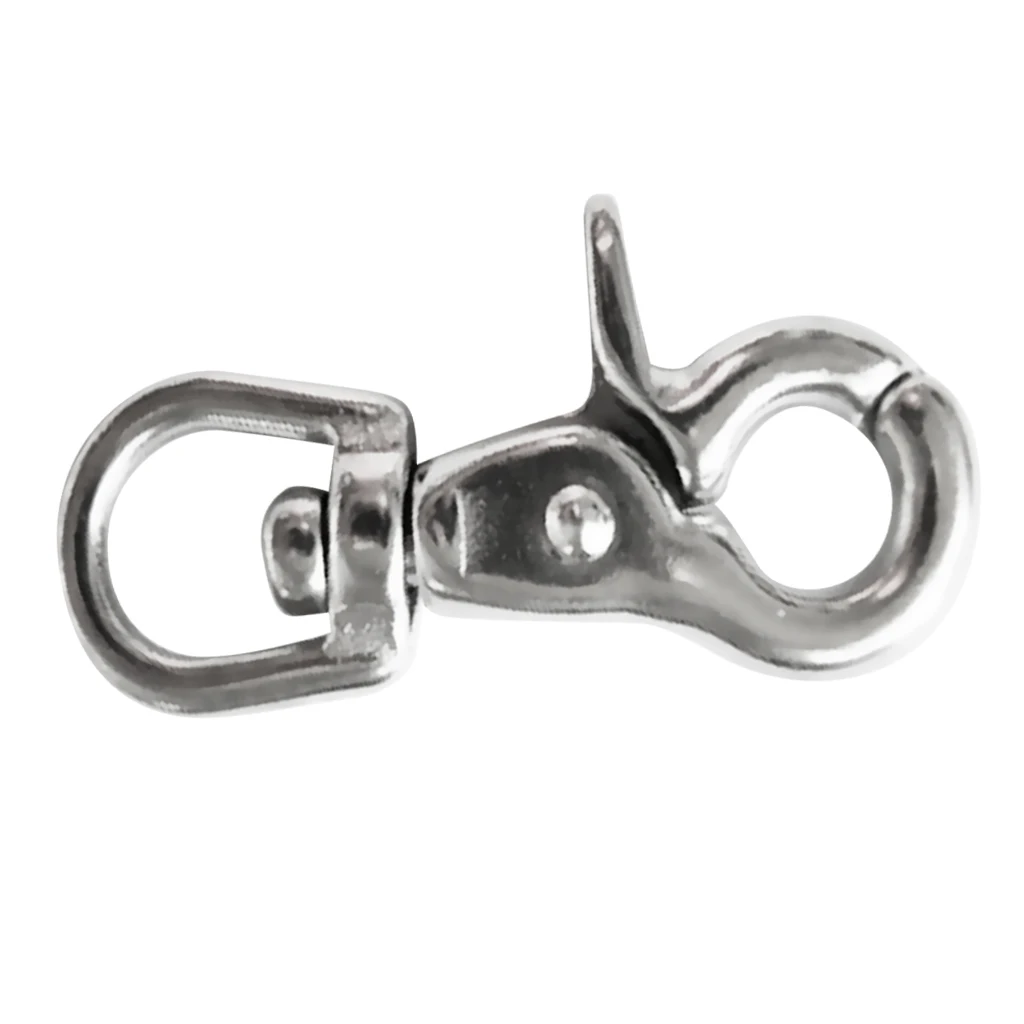 Diving Clip 65mm 304 Stainless Steel Spring Snap Clip Swivel Lobster Clasp Hook