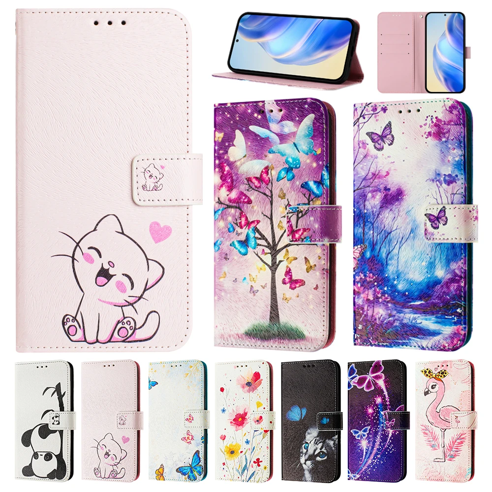 Animal-Themed Flip Wallet Phone Case