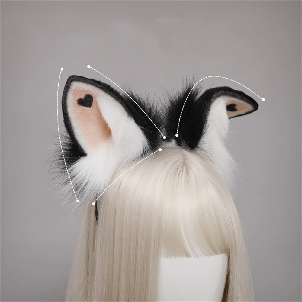 sexy nun costume Love Rabbit Ears Tail Suit Simulation Animal Ears Animal Tail Dress Up Cute Rabbit Headband Bunny Cosplay for Easter Party pirate costume women