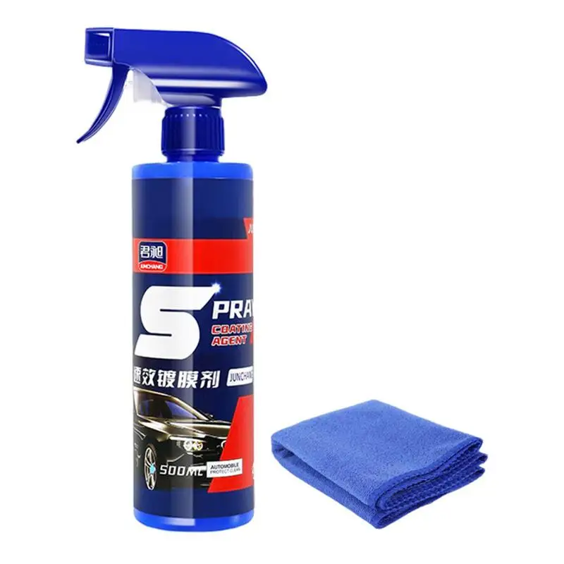 

Car Coating Agent Spray 500ml Quick Acting Coating Agent Paint Sealant Protection Nano Spray Wax Hydrophobic Top Coat Polish