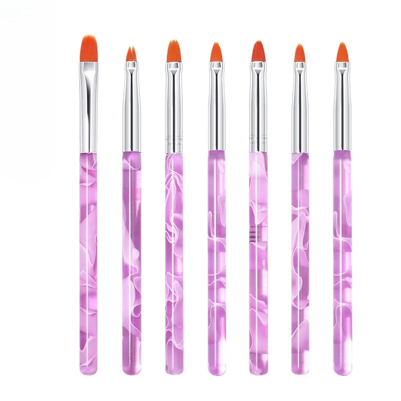 5/20Pcs Nail Art Brush Design Tip Painting Drawing Carving Dotting Pen Professional Nail Brushes Set Nail Art Manicure Tools New 6
