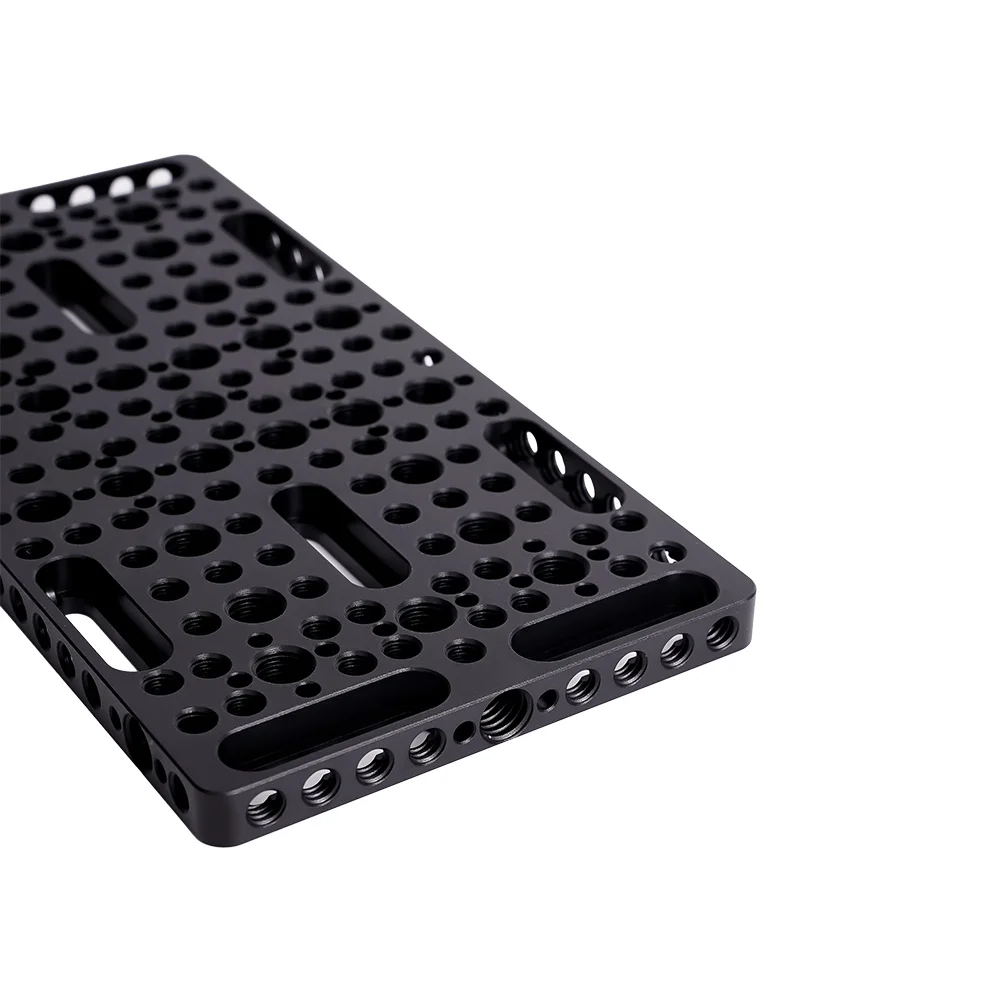 Camera Tripod Plate Camera Mount Plate Camera Base Plate Used for installing cheese board camera cage on guide rail block 1/4 inch 3/8 inch porous connection quick installation board
