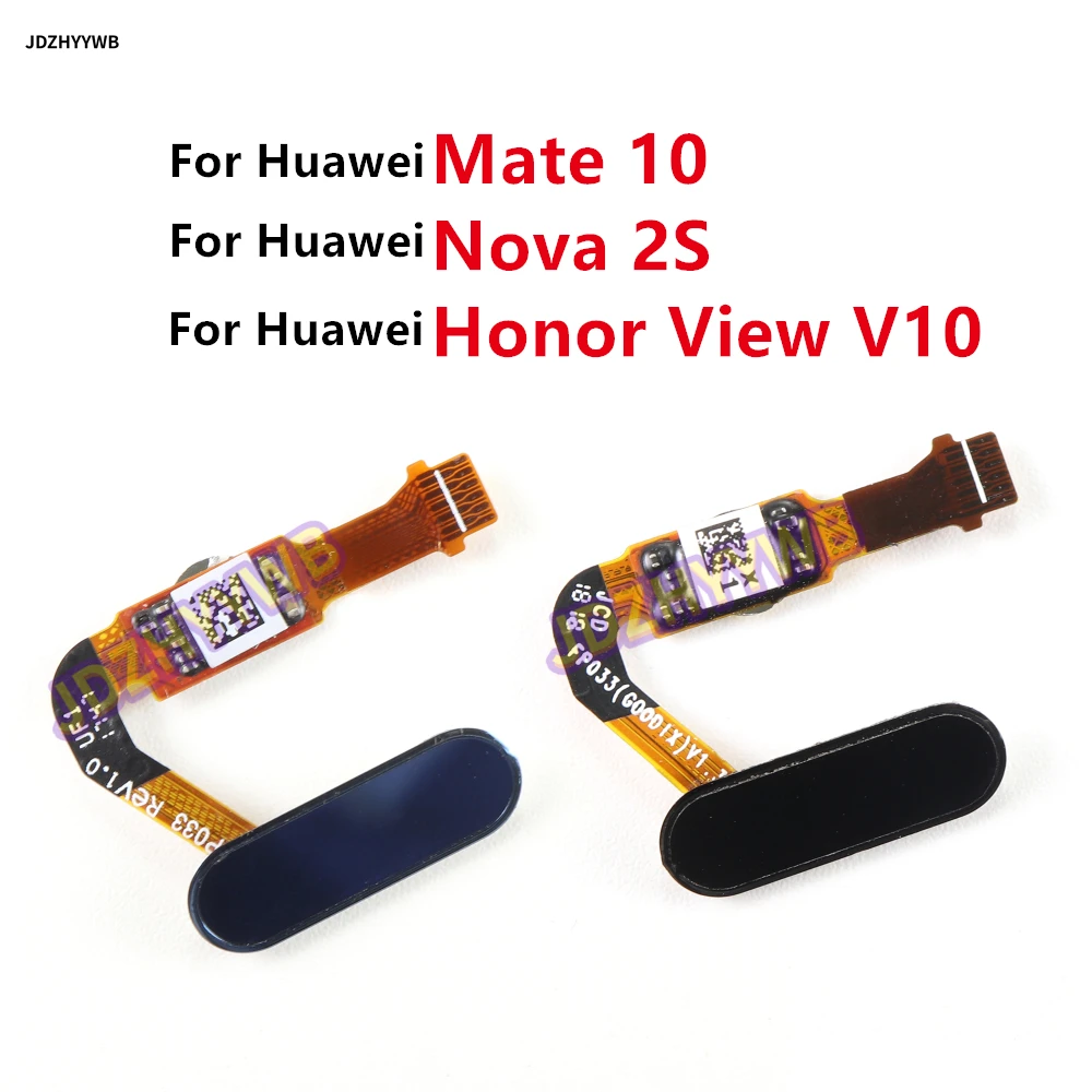 Сенсорный сканер отпечатков пальцев для Huawei Mate 10 Nova 2S P20 Pro с кнопкой возврата и гибким кабелем для Honor View V10