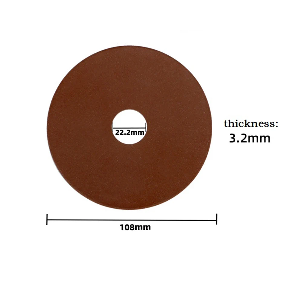 Chainsaw Grinding Disc 108x3.2x22mm Brown Diamond Grinding Wheel For Chainsaw Sharpener For Cutting Accessories chainsaw grinding disc 108x3 2x22mm for chainsaw sharpener for cutting for polishing 3 8 404 chain brand new