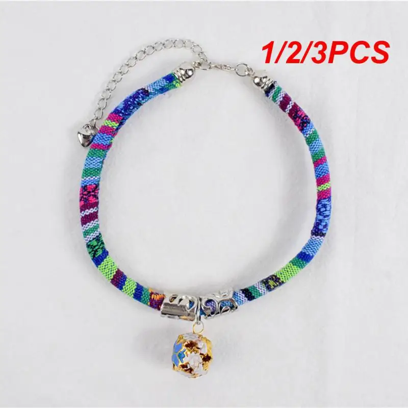 

1/2/3PCS Pet Ethnic Style Collar Cats And Dogs Universal Bell Collar Boho Style Cat Supplies Cat Supplies Cat Collars Leads