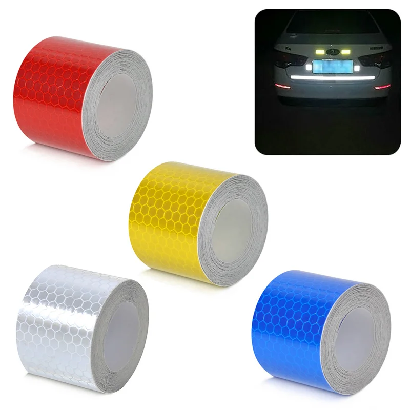 

3m*5cm Reflective Strips Car Stickers Motorcycle Decoration Automobiles Safety Warning Mark Tapes Car-styling CSL2017