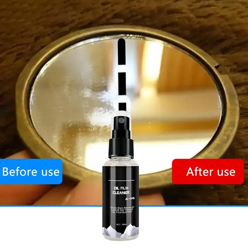 Car Glass Oil Film Remover Nano Ceramic Coating Quick Oil Film Remover Hydrophobic Care Detailing Spray Car Window Cleaner
