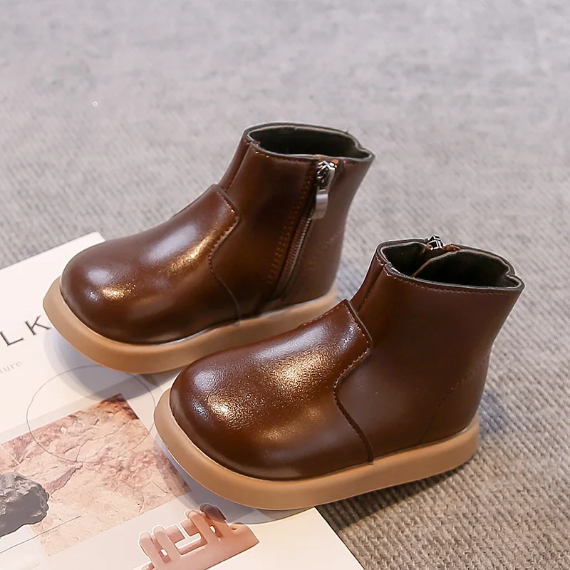 Kids Platform Ankle Boots Breathable Casual School Shoes