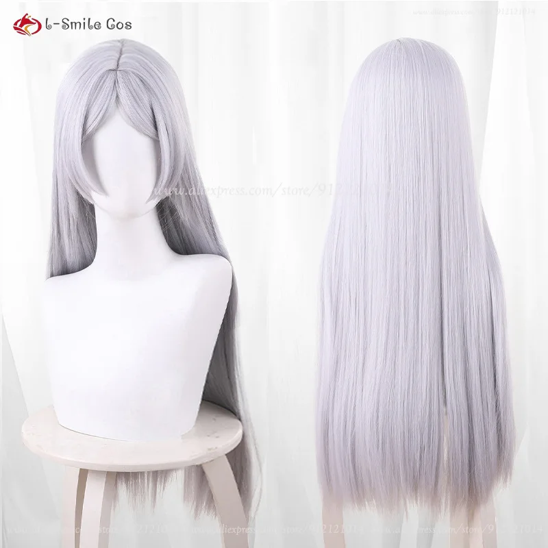 Frierenn Cosplay Perücke 65cm Silberweiß Synthetik Hitzebeständig Anime Halloween 19 Frierenn Cosplay Perücke 65cm Silberweiß Synthetik Hitzebeständig Anime Halloween 8