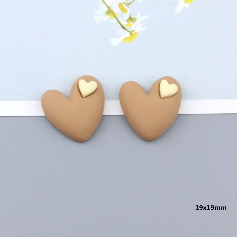 Cute heart resin flat back Embellishments scrapbook Kawai DIY decorative accessories 10pcs Q53 2