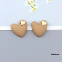 Cute heart resin flat back Embellishments scrapbook Kawai DIY decorative accessories 10pcs Q53 2