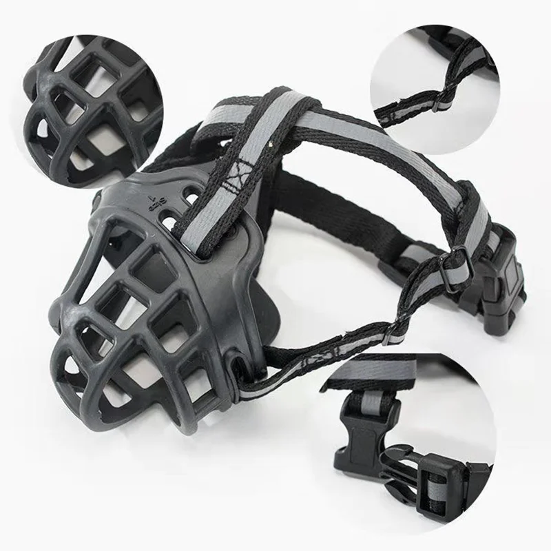 Dog Muzzle Pet Dog Muzzle Breathable Basket Muzzles for Large Dogs Stop Biting Barking Chewing