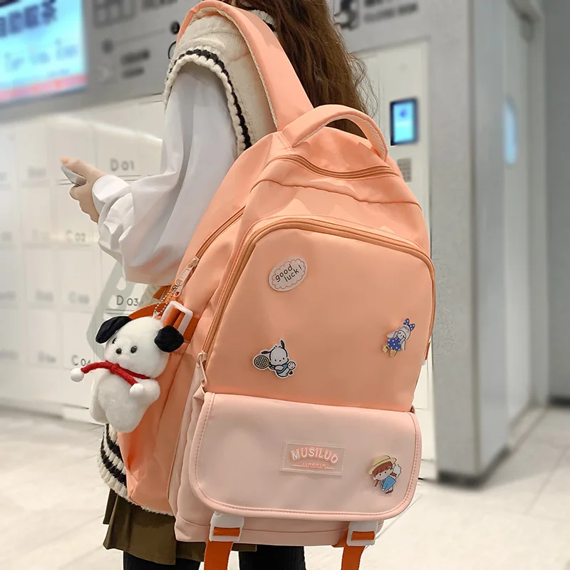 

Модные женские дорожные сумки для книг, Женская нейлоновая школьная сумка для ноутбука, модный Женский Повседневный милый рюкзак для студентов