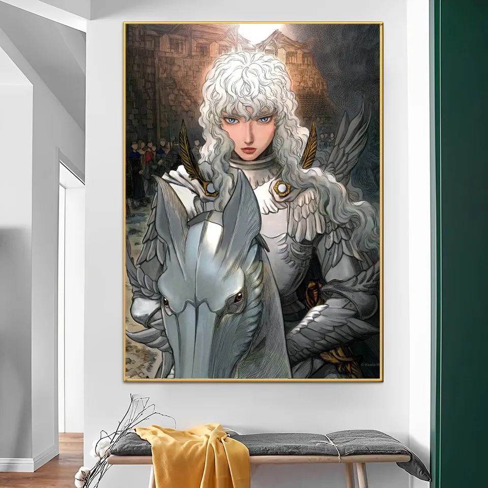 ベルセルク-日本の古典的なアニメ映画のポスター,HD品質のポスター