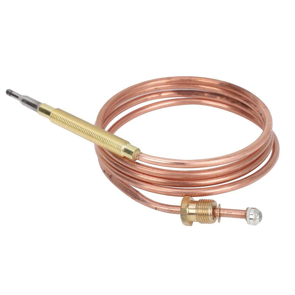 Burner Thermocouple Universal Kit 900mm 1500mm Gas Oven Range Fryer Temperature Probe Thermocouple Valve With 5 Nuts gas thermocouple valve
