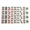Traveler Size Mahjong Set Mini Complete Majiang Set with 144 Tiles Mah-Jongg Set Family Gathering Playing Game for Family Night 5