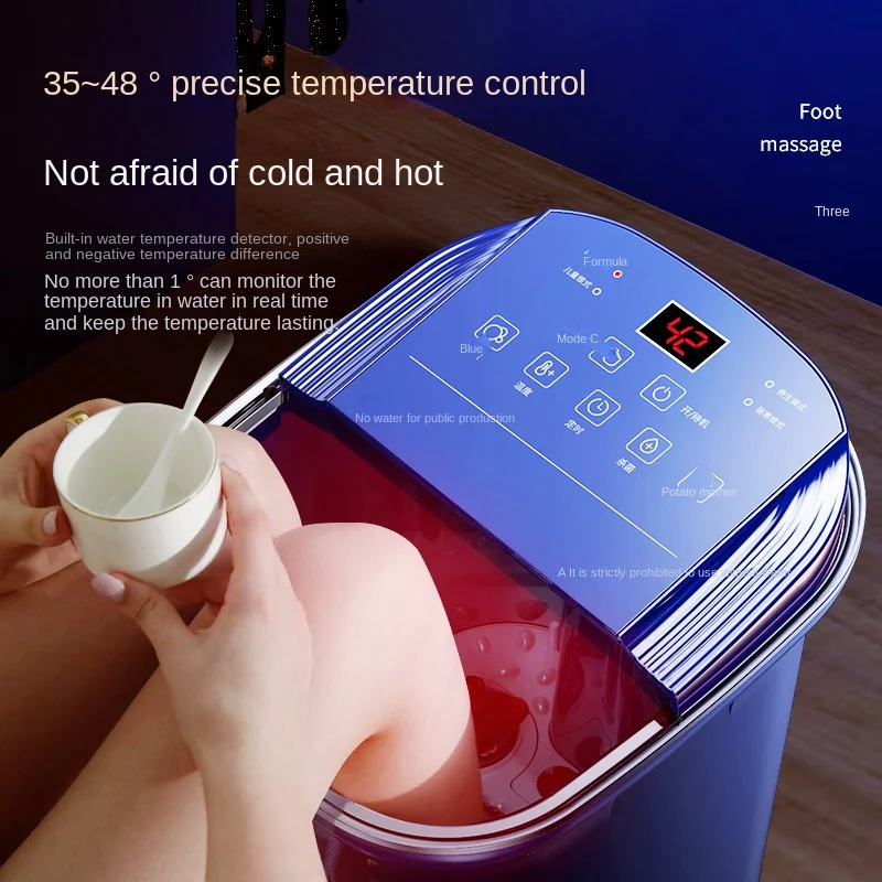 

Heating constant temperature foot bath artifact electric automatic massage household intelligent foot bath bucket