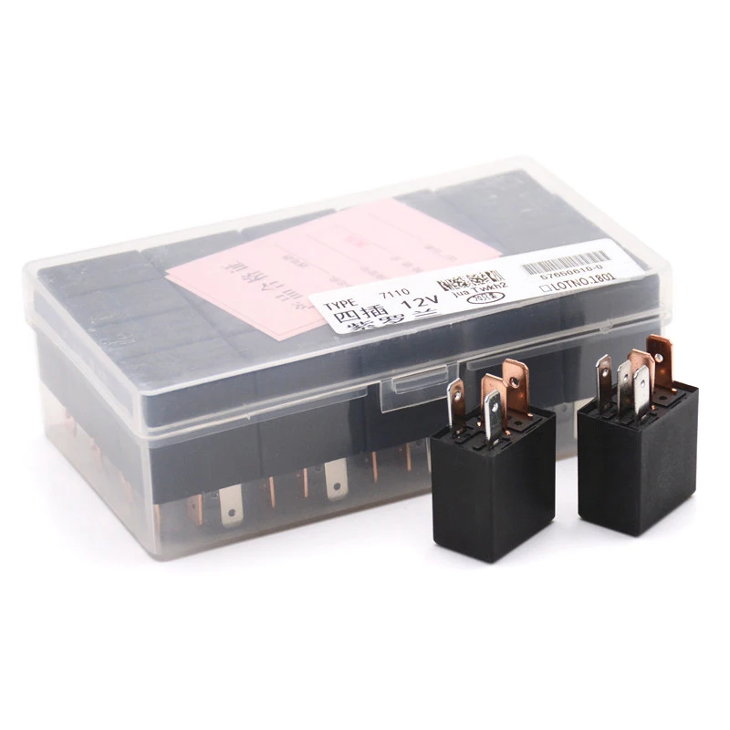 1pc schwarz dc 12v 40a Nennstrom 1no 1nc spdt 4/5 pins Auto Kfz-Alarm relais 40 Ampere – Detail 9