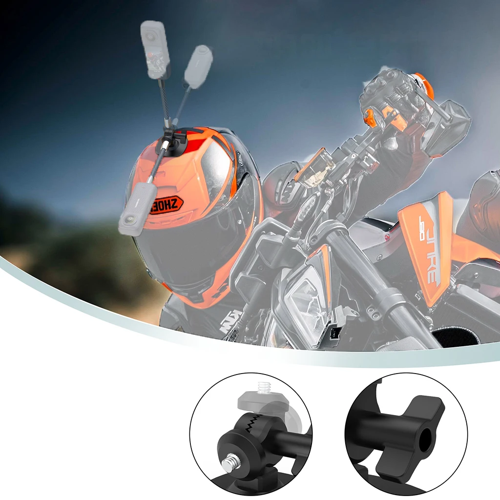 Flexible selbstklebende Halterung für Motorradhelm-Basis für Insta360 X4 X3 Ace Pro DJI Osmo Action 5PRO Gopro 13 12 Pocket 3 Telefonständer – Detail 13