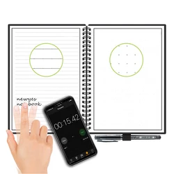 Bloc notes intelligent et effaçable, format A4/A6, vague micro ondes, bloc notes avec stylo 