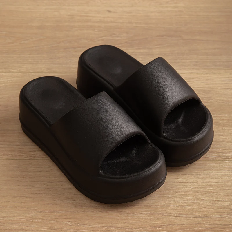 Women Slippers Popular Design EVA Thick Bottom Casual Home Slippers Non-slip Vacation Soft-soled Flat Sandals 6