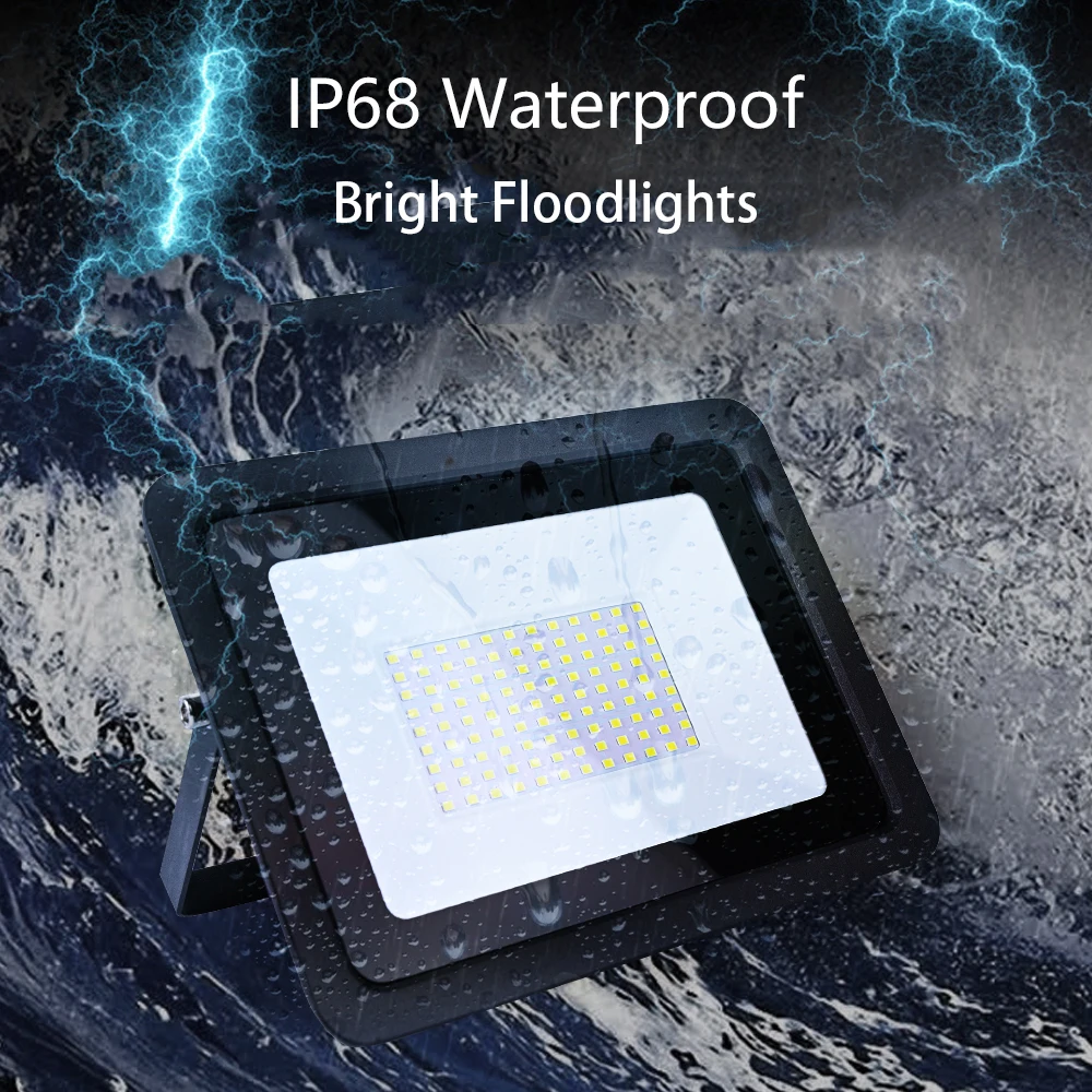 10W 20W 30W 50W 100W LED Flood Light AC220V Outdoor IP68 Waterproof Floodlight Reflector Garden Spotlight Foco Led Exterior Wall