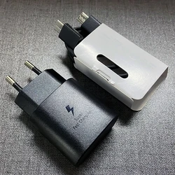 25W Super Fast USB - C Power Adapter Charger - Adapter Cable Black