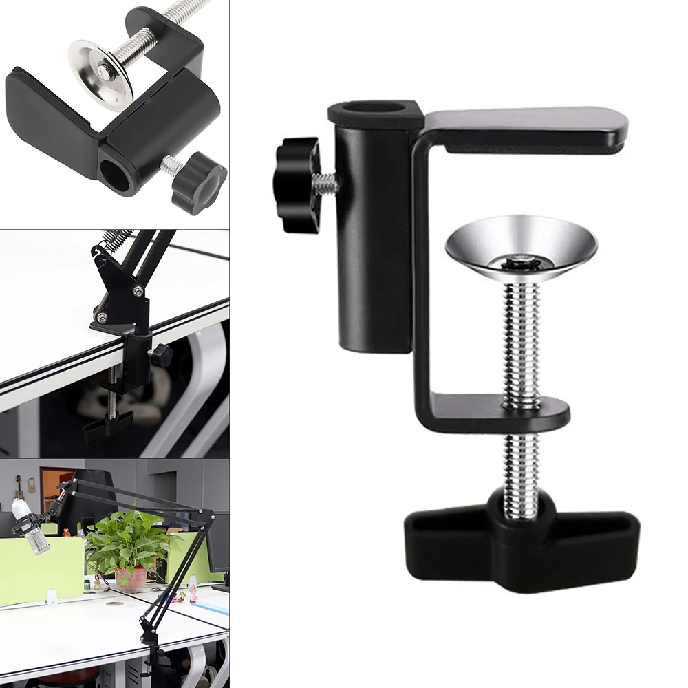 Suporte Universal Braçadeira Acessórios Faça Você Mesmo Fixo Clipe de Metal Parafuso Câmera Holder para Transmissão Microfone Desk Lamp
