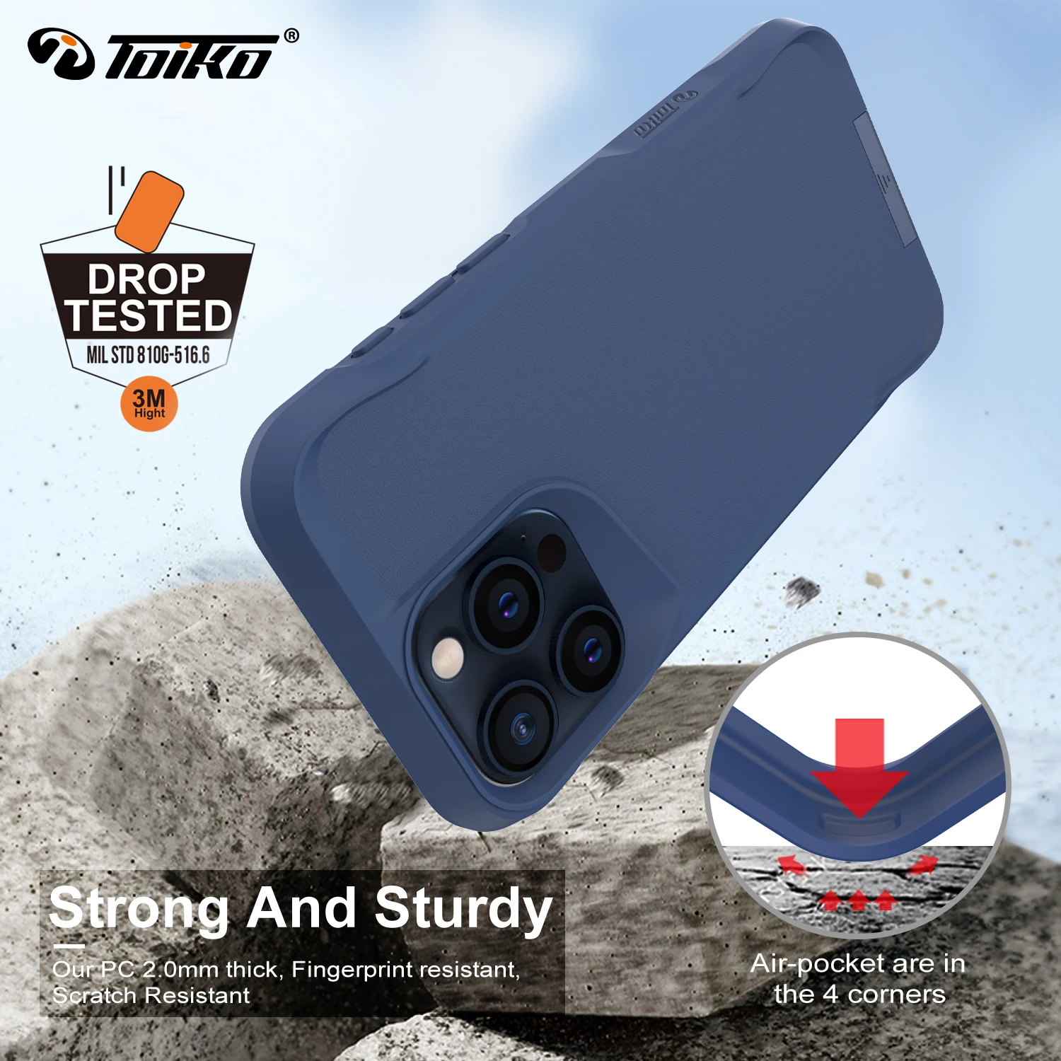 TOIKO Titan Magnetic Kickstand Case for iPhone 15 Pro Max 15 Plus Magsafe Wireless Charge Back Cover Shockproof Protection Armor