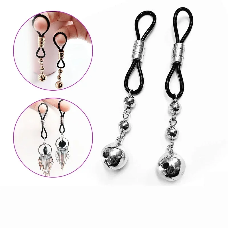 Metal Nipple Clamps Chest Clitoris Stimulation SM Fetish Restraint Small Bell Breast Clips BDSM Sex Toys Women for nipple sex toys nipple clamps