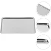 Food Stainless Steel Tray Buffet Presentation Trays Metal Food Serving Plate Kitchen Organizer Trays Decorative Kitchenware 2