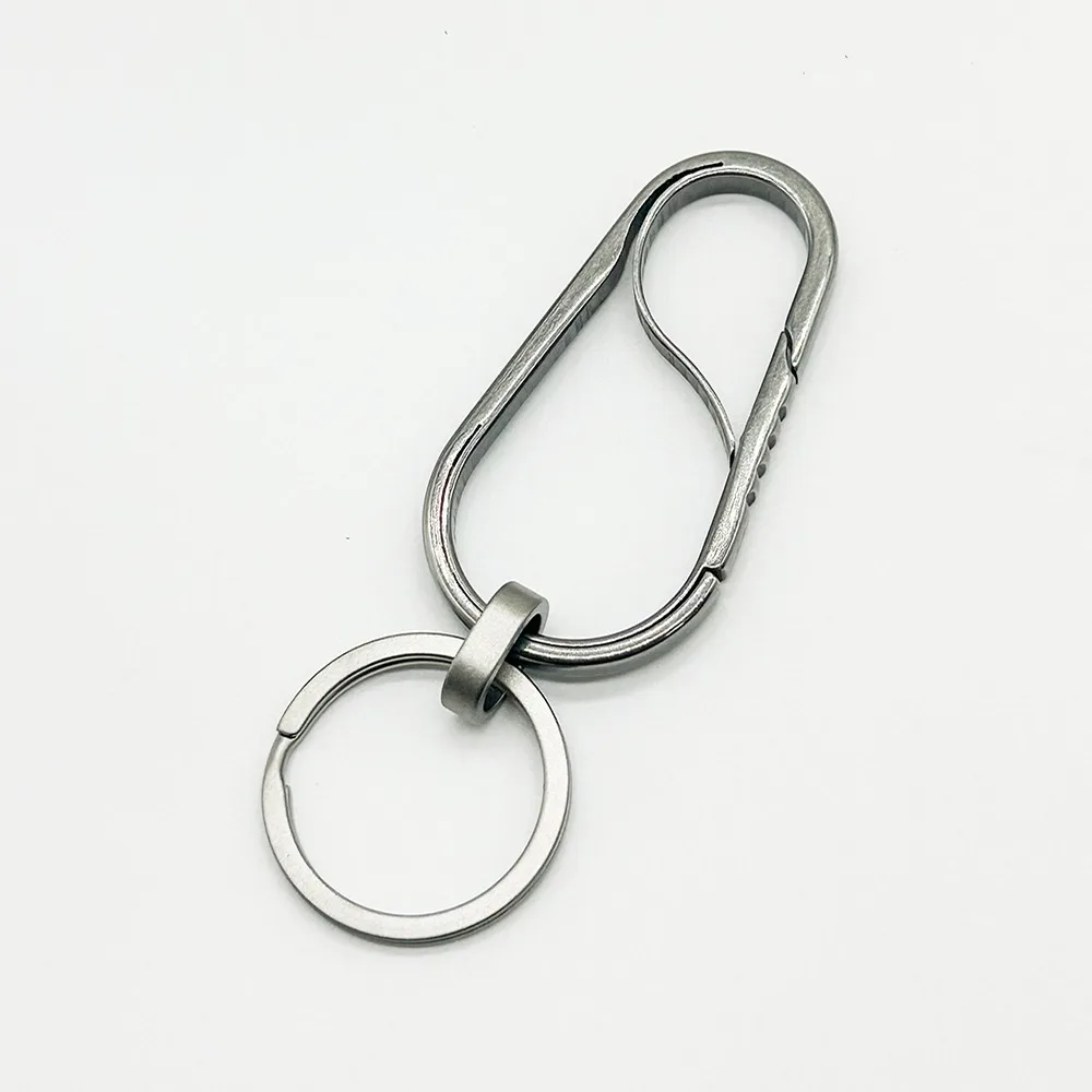 Versatile Titanium Alloy Outdoor Keychain Carabiner Clip Gift