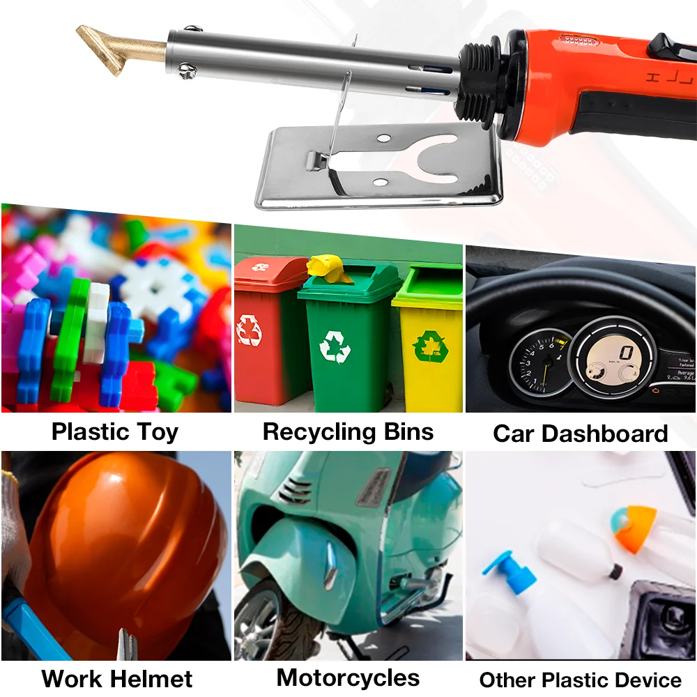 100W+50W Soldering Iron,110V/220V Car Bumper Repair Soldering Iron, Home Welding Tools,Leather Ironing Tool,Contains Welding Rod 6
