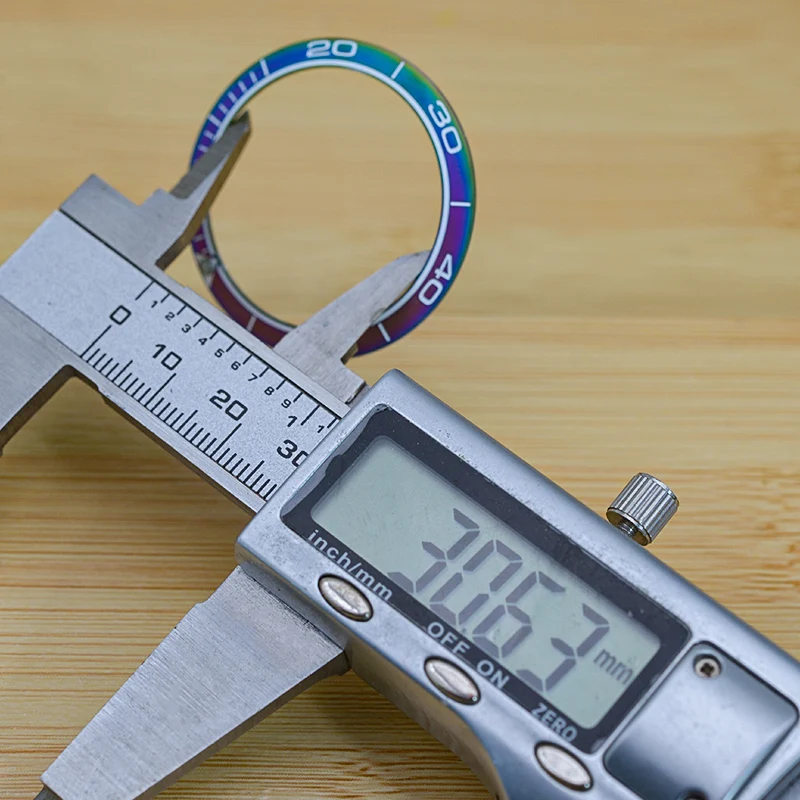 NH35 Bezel 38X30.5MM fits Seiko SKX007/SKX009/SKX011/SKX171/SKX173/SRPD and other models of DIY watches.