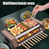 Household Electric BBQ Kebab Grill Machine Automatic Rotating Smokeless Grill Mutton Skewers Barbecue Machine, 220V 2