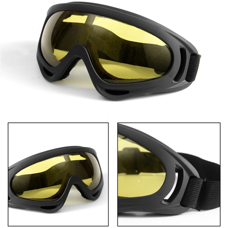 Lunettes de Vision nocturne for les conducteurs de voiture, lunettes  coupe-vent for Moto en plein air for l'équitation, masque tactique de  sport