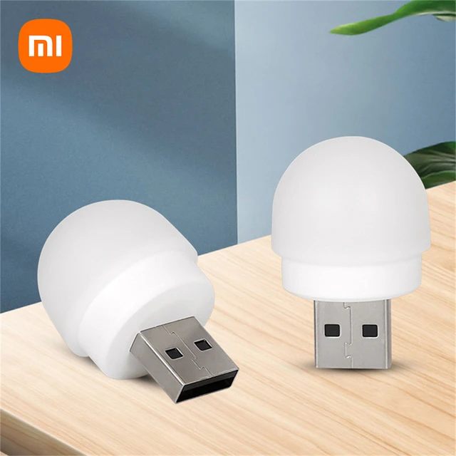 Xiaomi Mini USB Stecker Lampe Wiederaufladbare Lampe Augenschutz Buch Licht  Computer Mobile Power Lade USB Kleine LED Nacht Licht - AliExpress