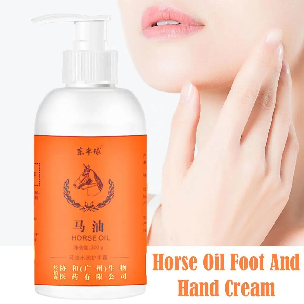 

Horse Oil Hand And Foot Cream Anti Dry Crack Repair Hand Nourishing 300g Heel Exfoliating Feet Cream Moisturizing Care Balm