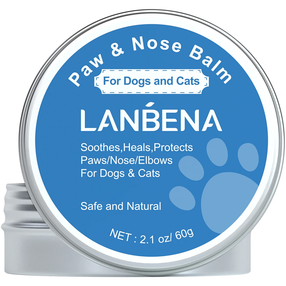 LANBENA 3-in-1 Pet Lotion Nose Elbow & Paws Nourishes And Moisturizes Skin Care To Relieve Dry Skin Smooth And Natural 60g