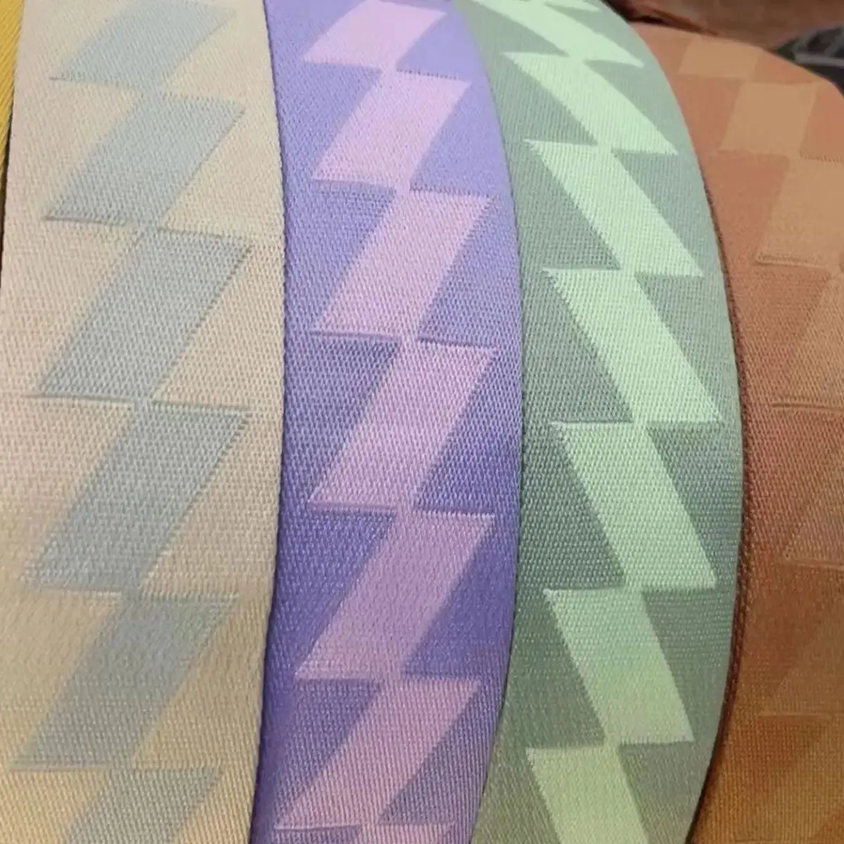 

1.5 Inch 38MM Width High Quality Polyester Webbing Strap For Bag Diamond Pattern