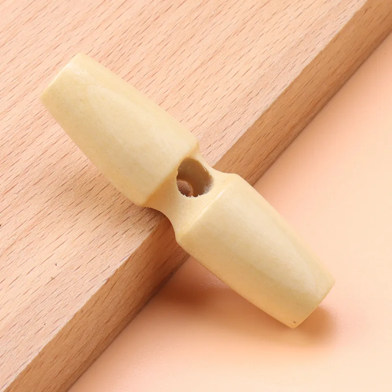 50 stuks houten tuimelknoppen, 3 cm ovaal hout naaien tuimelknoppen met