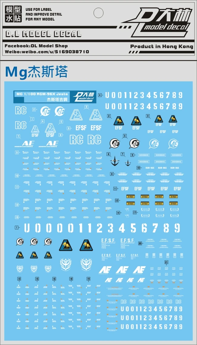 wooden model kits for MG 1/100 RGM-96X Jesta D.L Model Master Water Slide pre-cut Caution Warning Details Add-on Decal Sticker UC04 DL DaLin wooden ship model kits