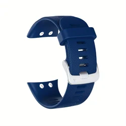 Premium 20mm Soft Silicone Watchband with Tool - Replacement Wristband Strap (Blue)