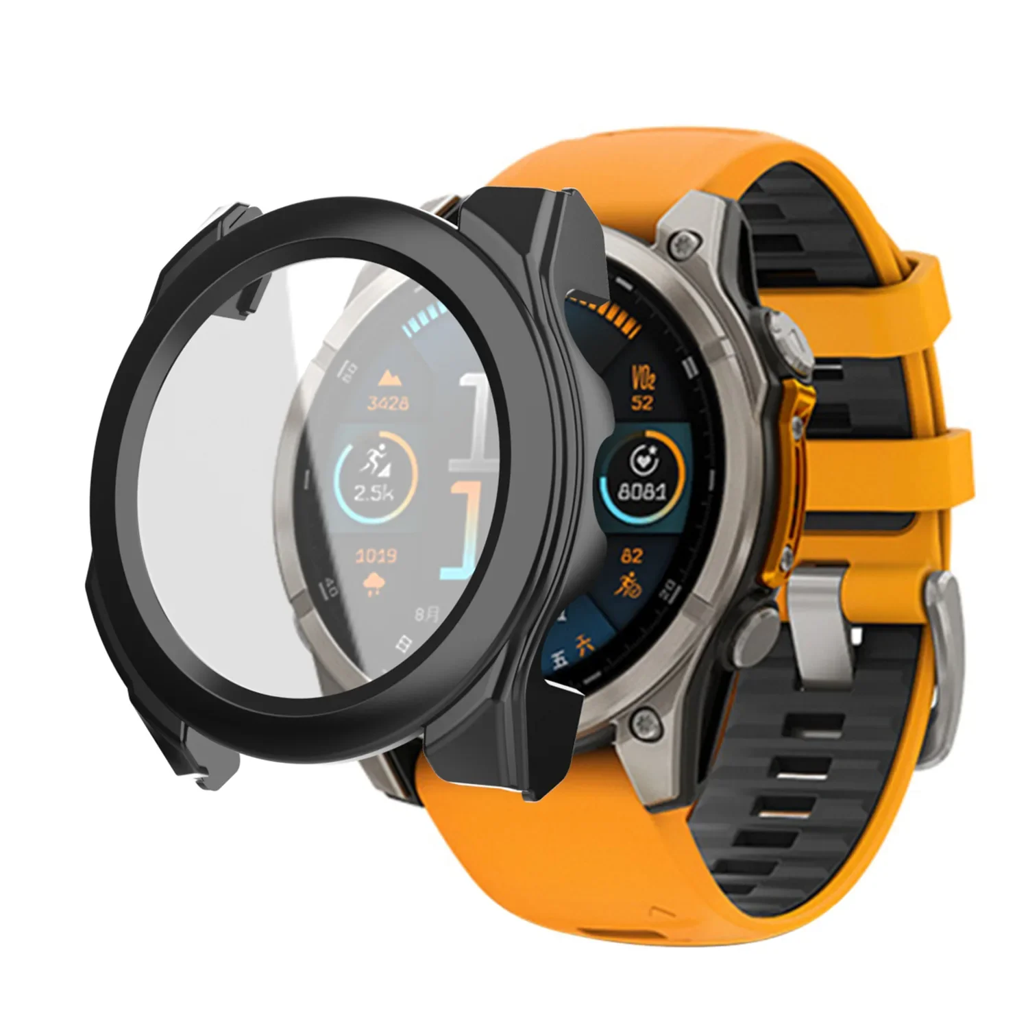 Watch Screen Protector Case for Garmin Fenix 8 47mm 51mm