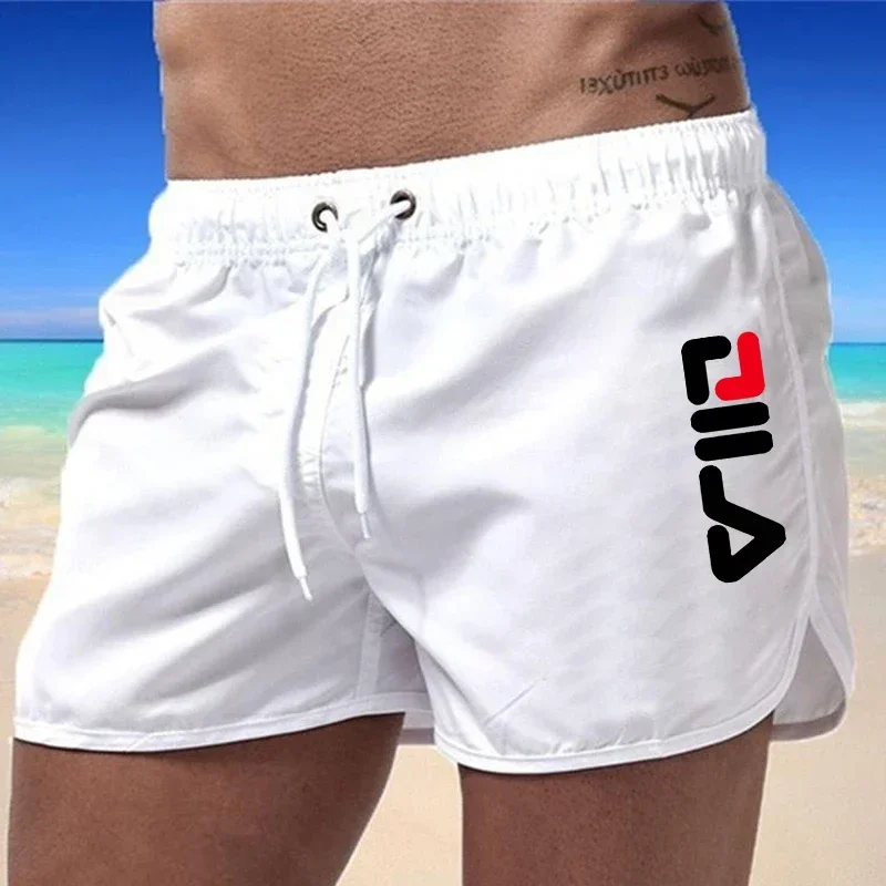 

New Men's Summer Swimwear Breathable Surf Shorts Men's Surf Swimsuit Training Shorts Fitness Printed Beach Shorts Casual