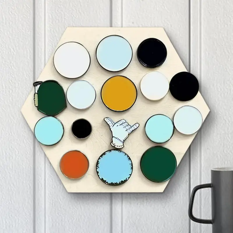 Golf Marker Display Stand Wall Mounted Marker Stand For Golf Golfer Accessories Coin Trays Home Decor For Home Living Room